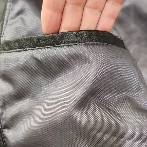 Vintage 90s Joshua Ross Genuine Leather Bomber Jacket – Black – Men’s XL - Picture 13 of 13